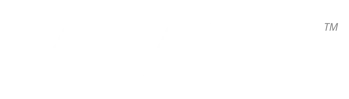 Logo (branco) da marca de leques brasileira VRAH™ (Para fundos escuros)